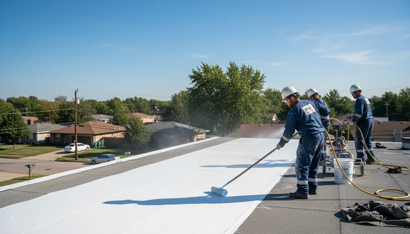 Commercial roof coating in New Paris, IN near me